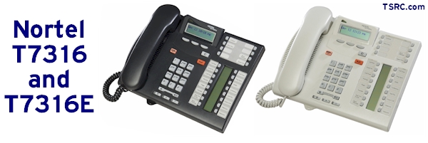Nortel Norstar Meridian T7316 24-Button Black Business Office Telephone 